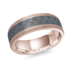 14K Rose Gold Ring from the Tantalum Collection by Malo - MRDTN-015-7P