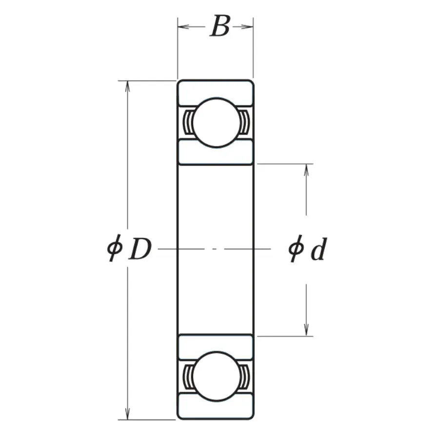 16015 NSK Open Deep Groove Ball Bearing 75mm inside x 115mm outside x 13mm wide