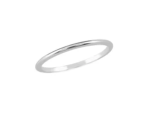 18 Karat White Gold Aura Wedding Band