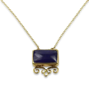 1870 Collection 18k Yellow Lapis Necklace