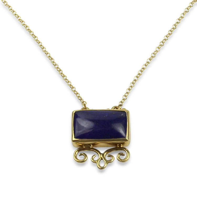 1870 Collection 18k Yellow Lapis Necklace