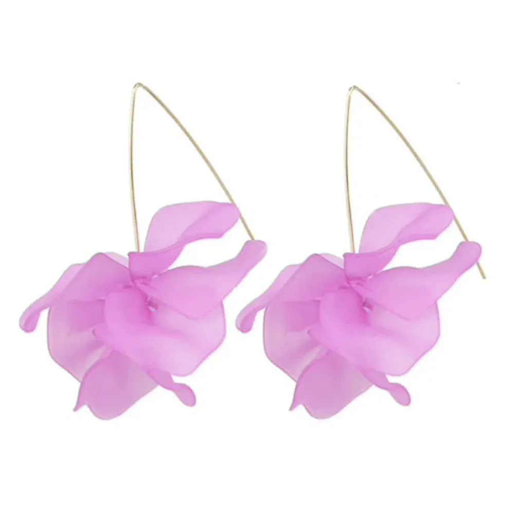 AC Air Bloom Drop Earrings Lilac