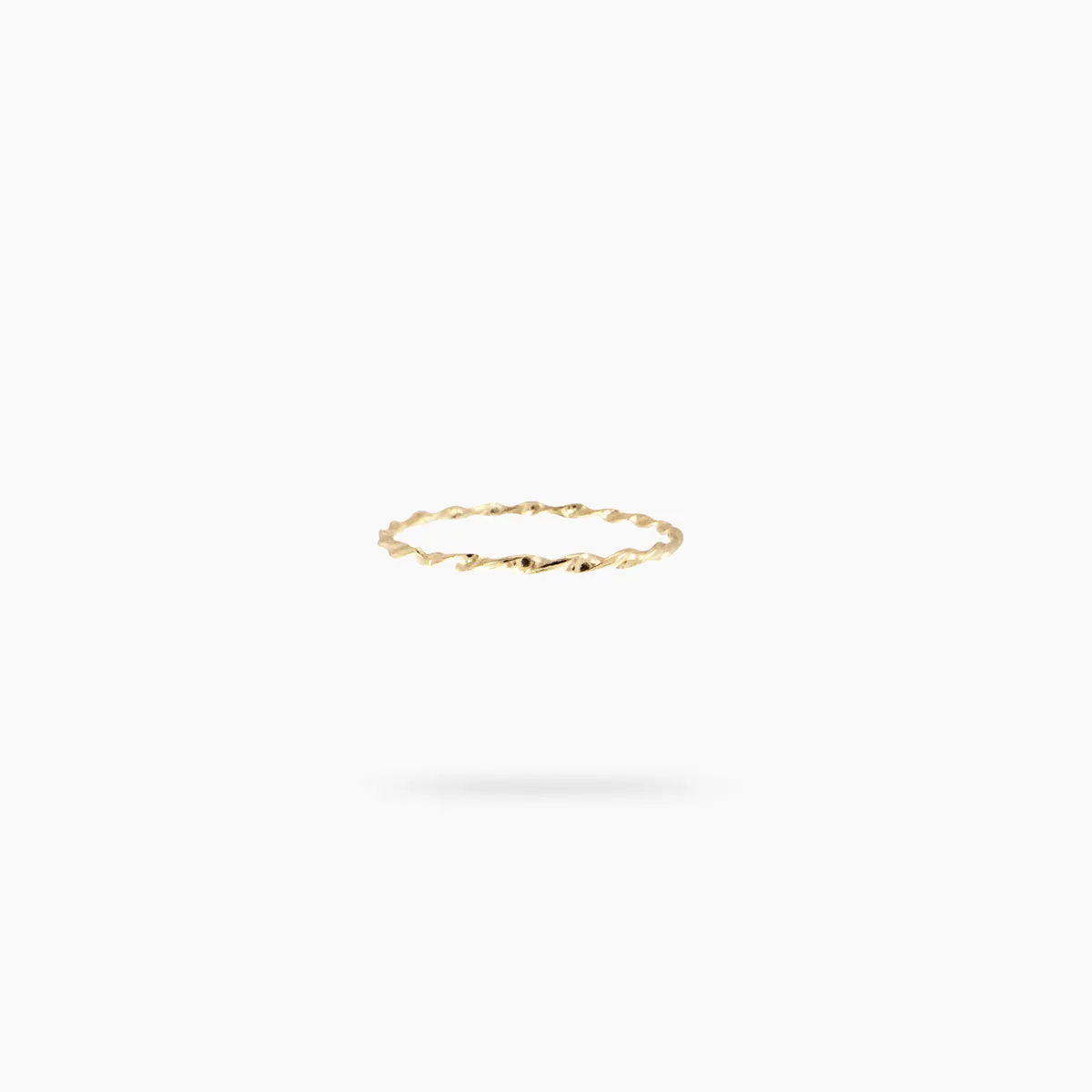 Amare Wear 14K Stackable Twisted Ring