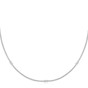 Ania Haie Silver Cross Station Necklace N061-05H