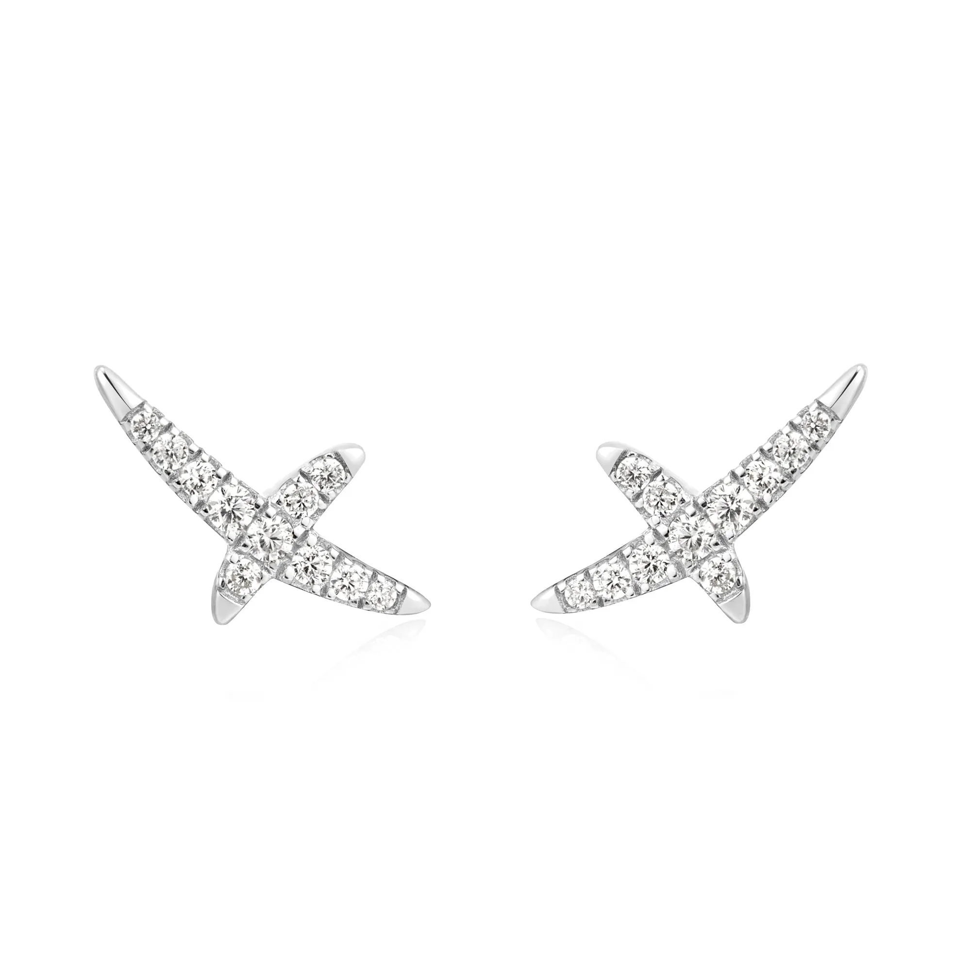 Ania Haie Silver Kiss Pavé Studs E057-02H