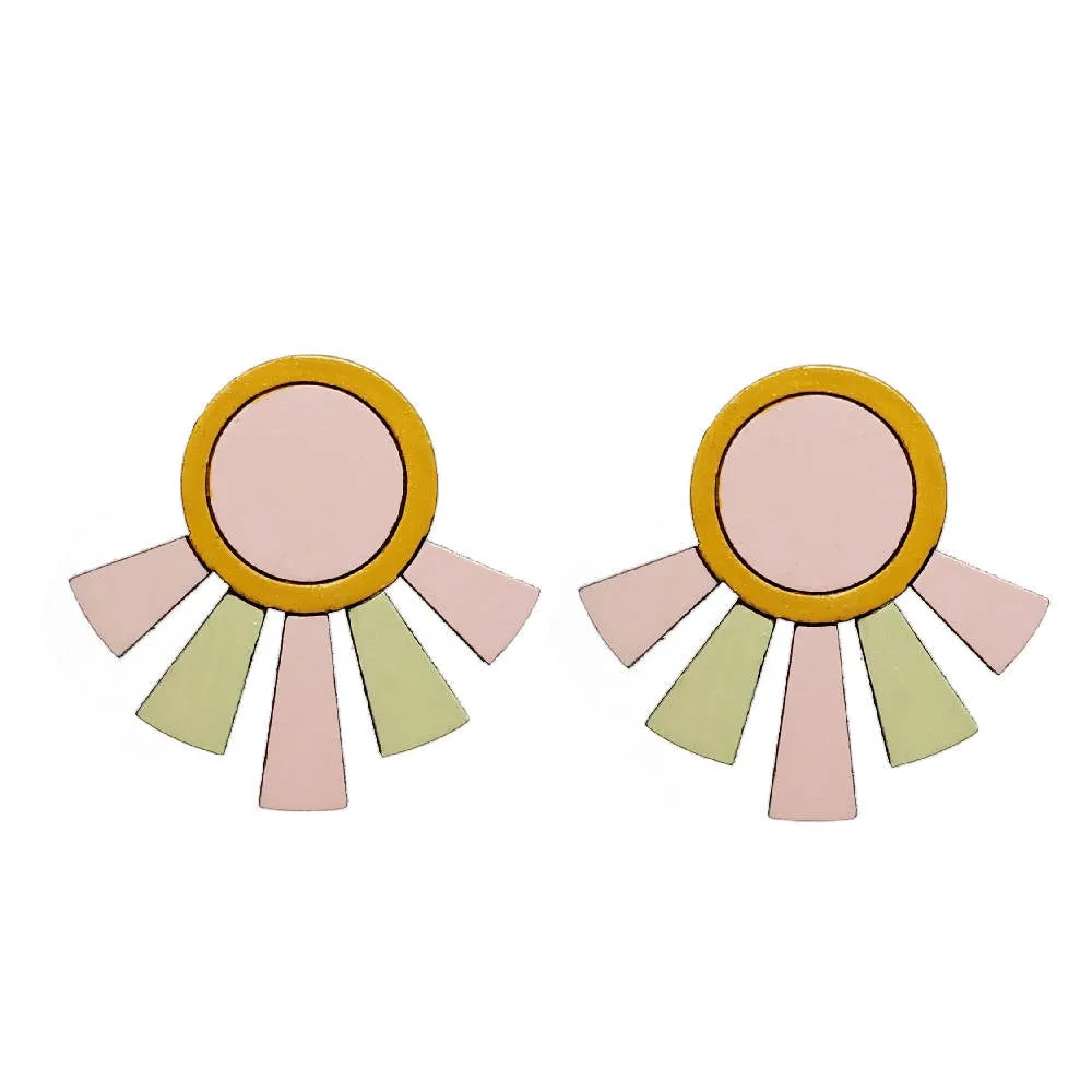 Art Deco Pastel Studs