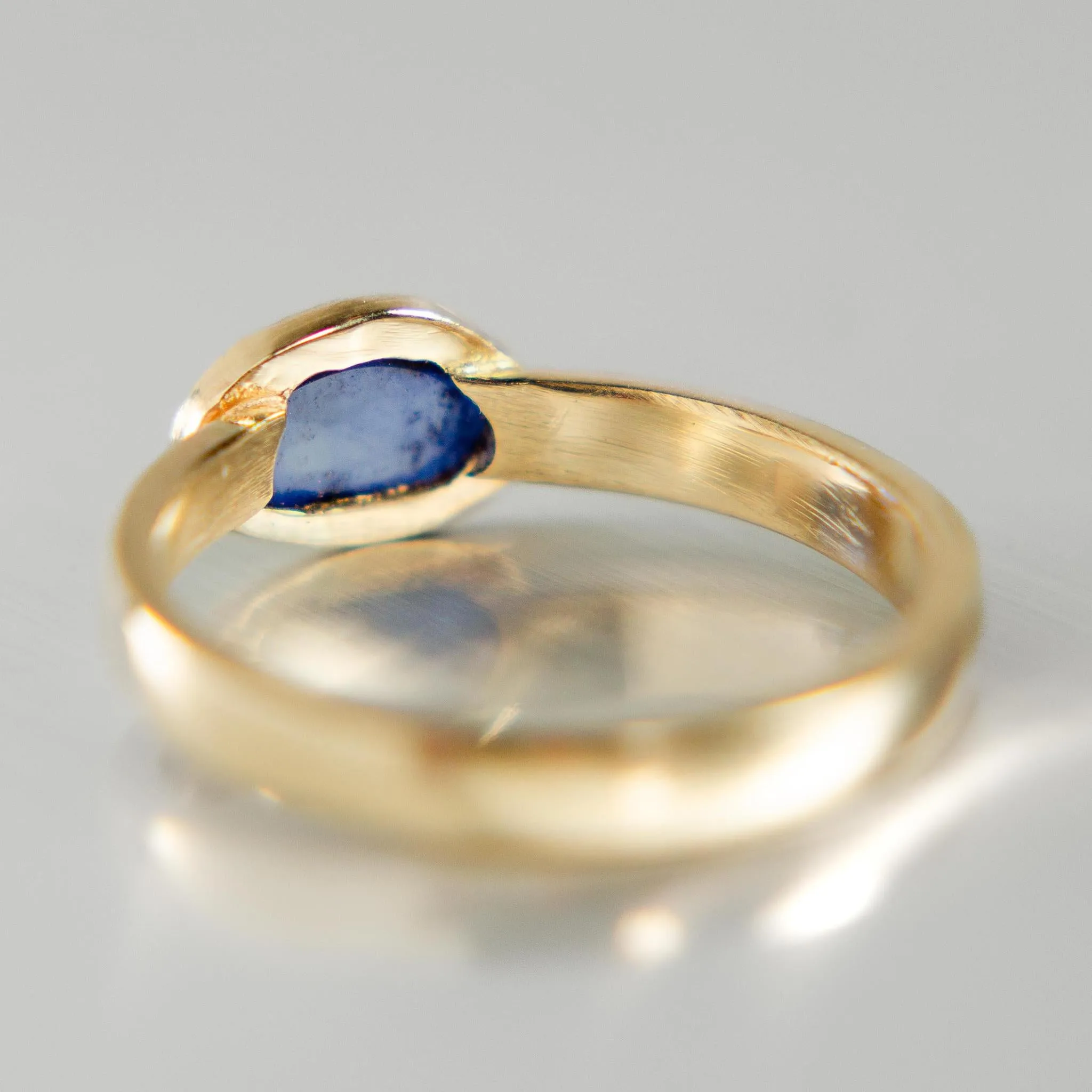 Aurora Ring | Blue Sapphire | 14k Yellow Gold