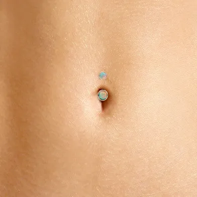 Australian Opal 14K Rose Gold Belly Ring by Maria Tash