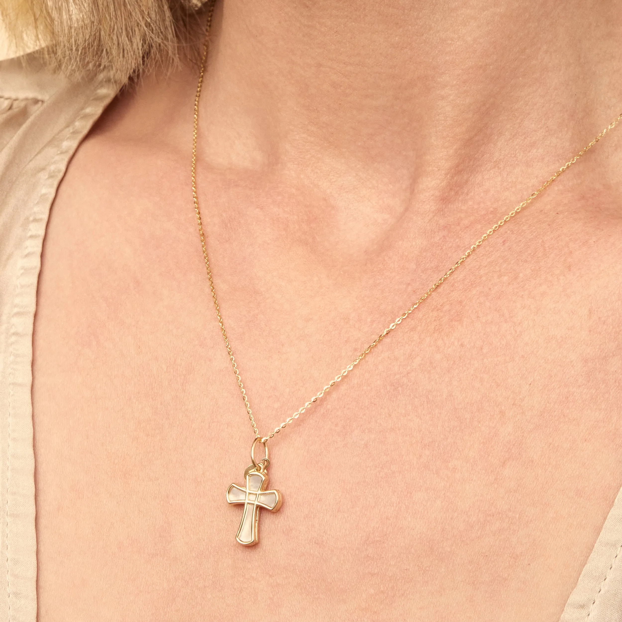 Bless Me Cross Pendant Charm