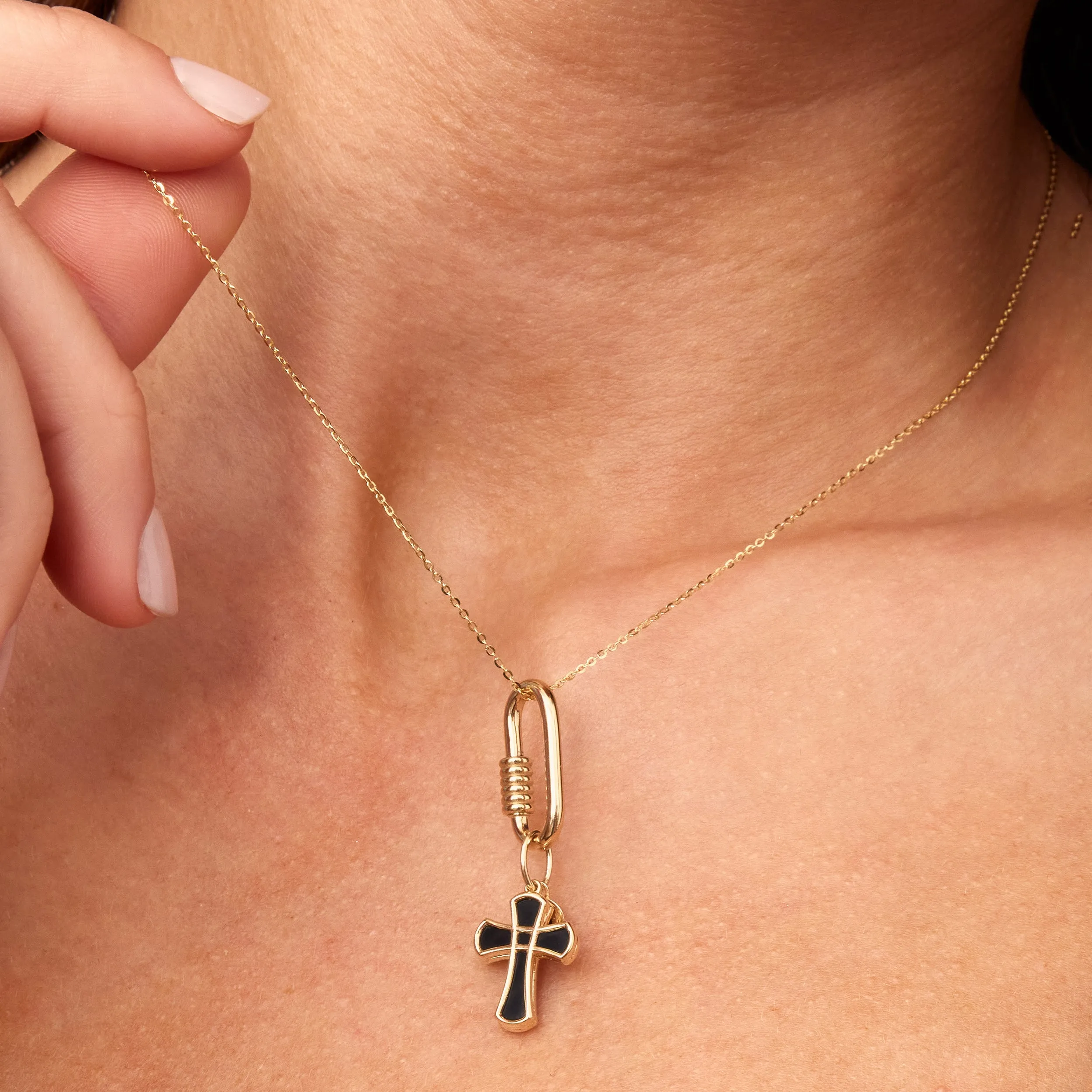 Bless Me Cross Pendant Charm