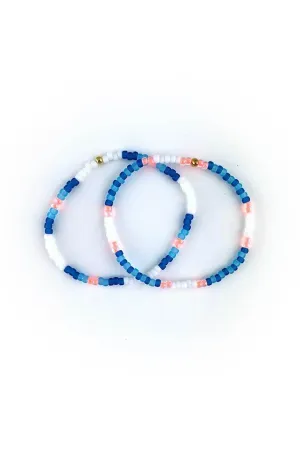 Blue Flame Stackable Bracelets