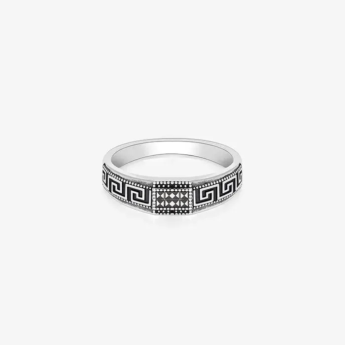 Bohemian Black Men's Ring