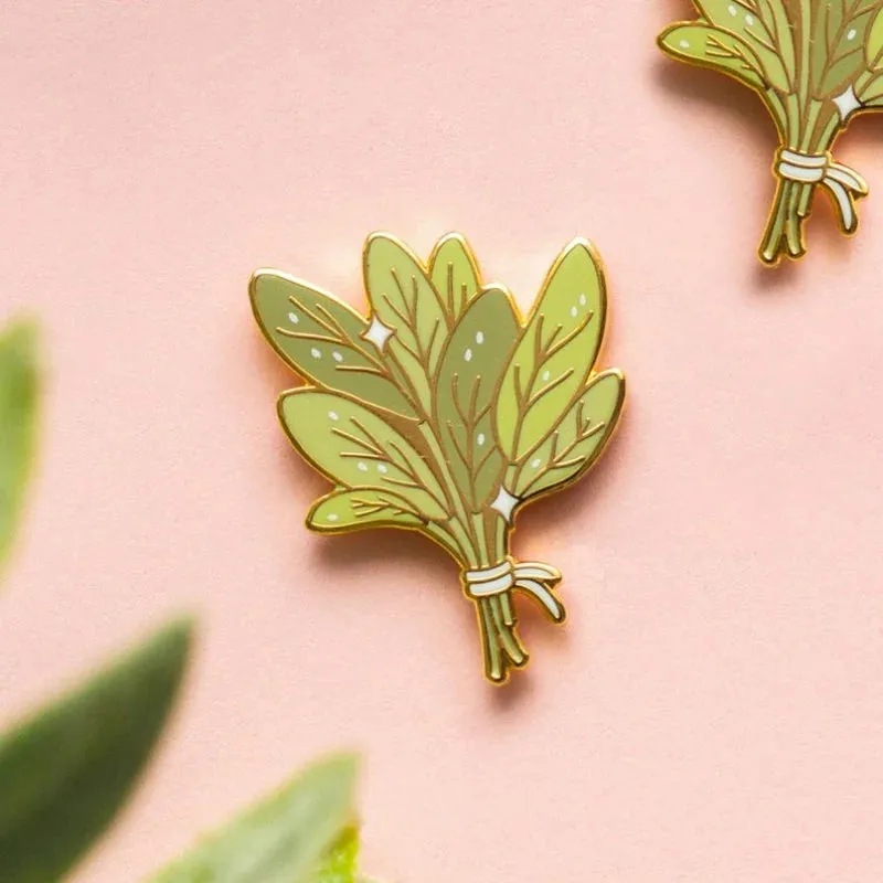 Bundle of Sage Enamel Pin