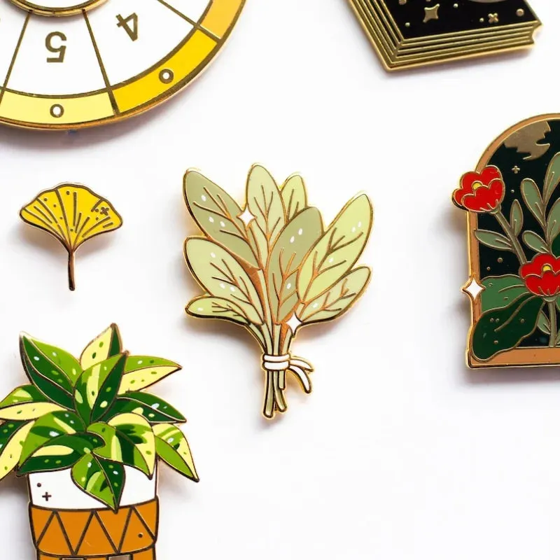 Bundle of Sage Enamel Pin