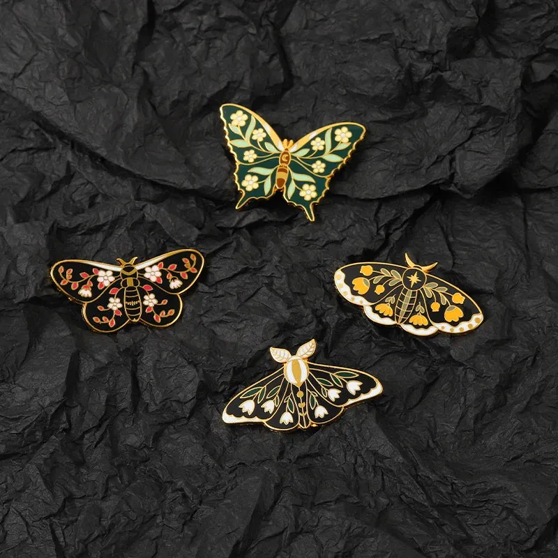 Butterflies and Moths Enamel Pins