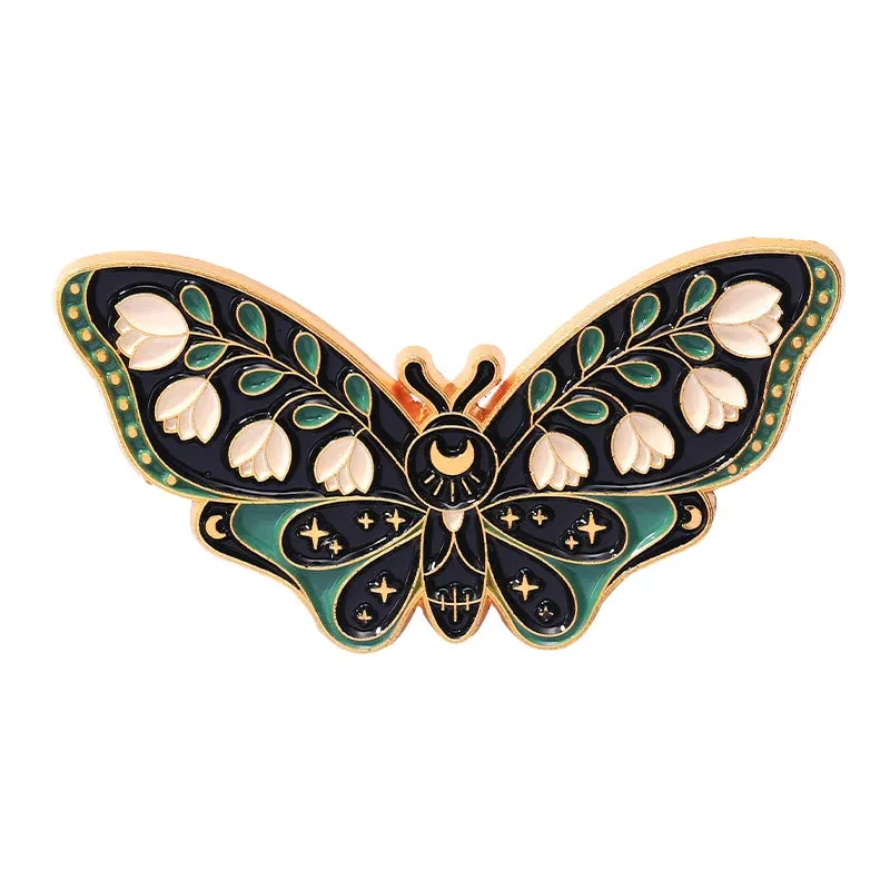 Butterflies and Moths Enamel Pins