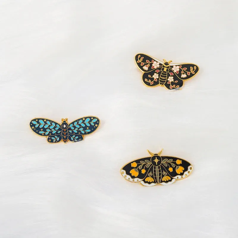 Butterflies and Moths Enamel Pins