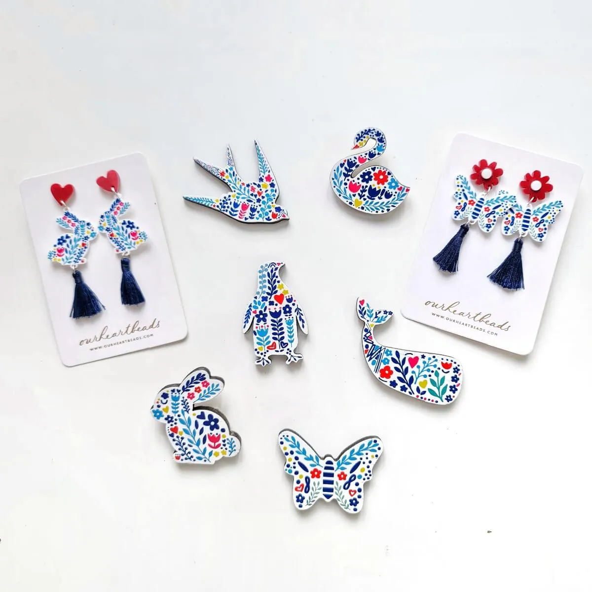 Butterfly Porcelana Brooch