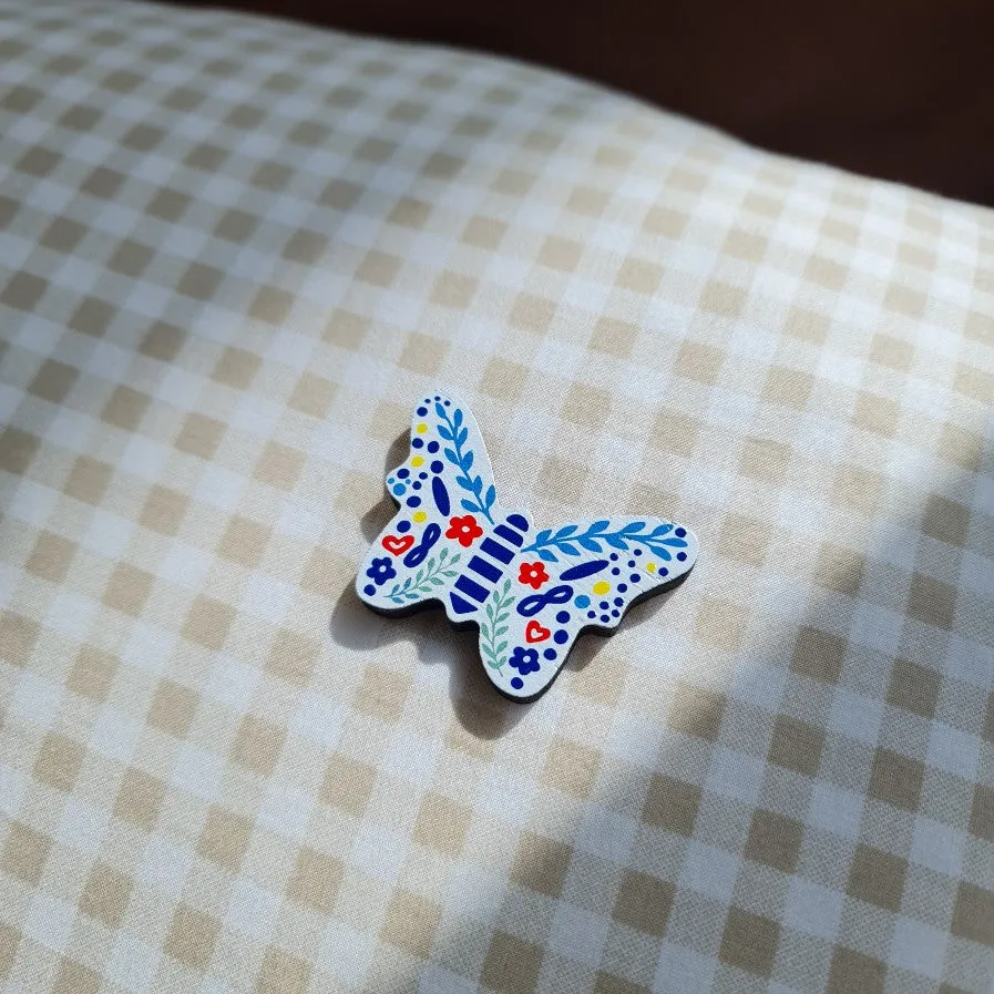 Butterfly Porcelana Brooch