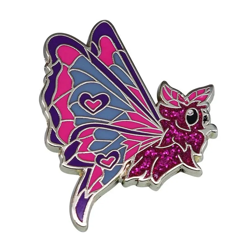 Celestial Moth Brooches Butterfly Enamel Pins