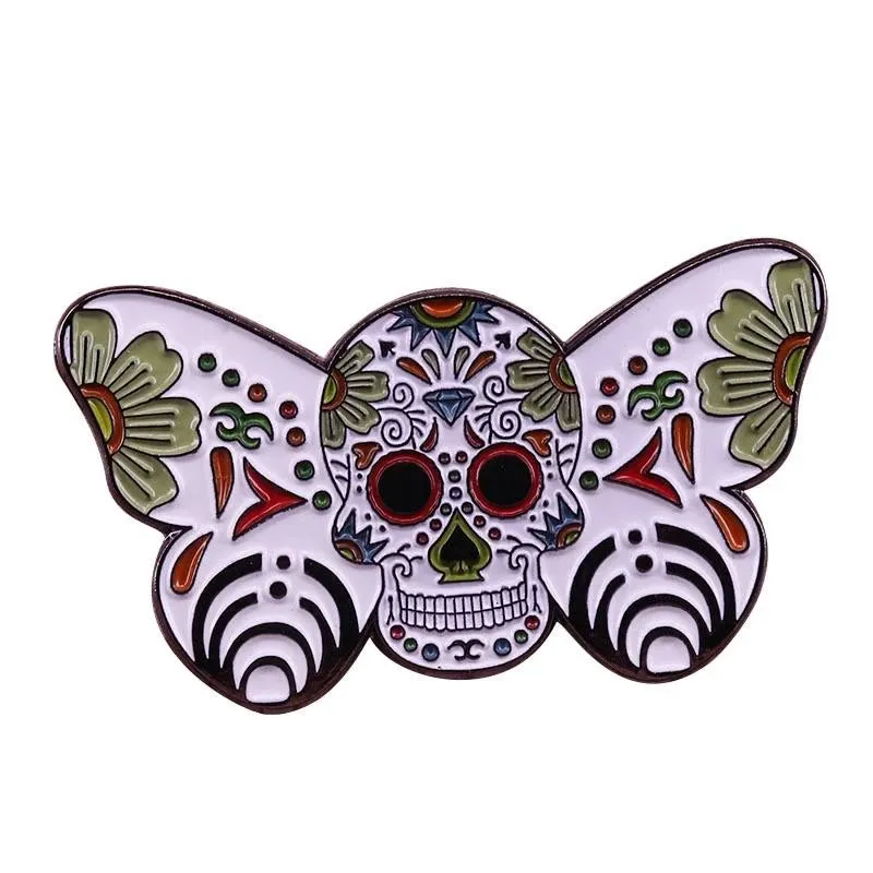 Celestial Moth Brooches Butterfly Enamel Pins