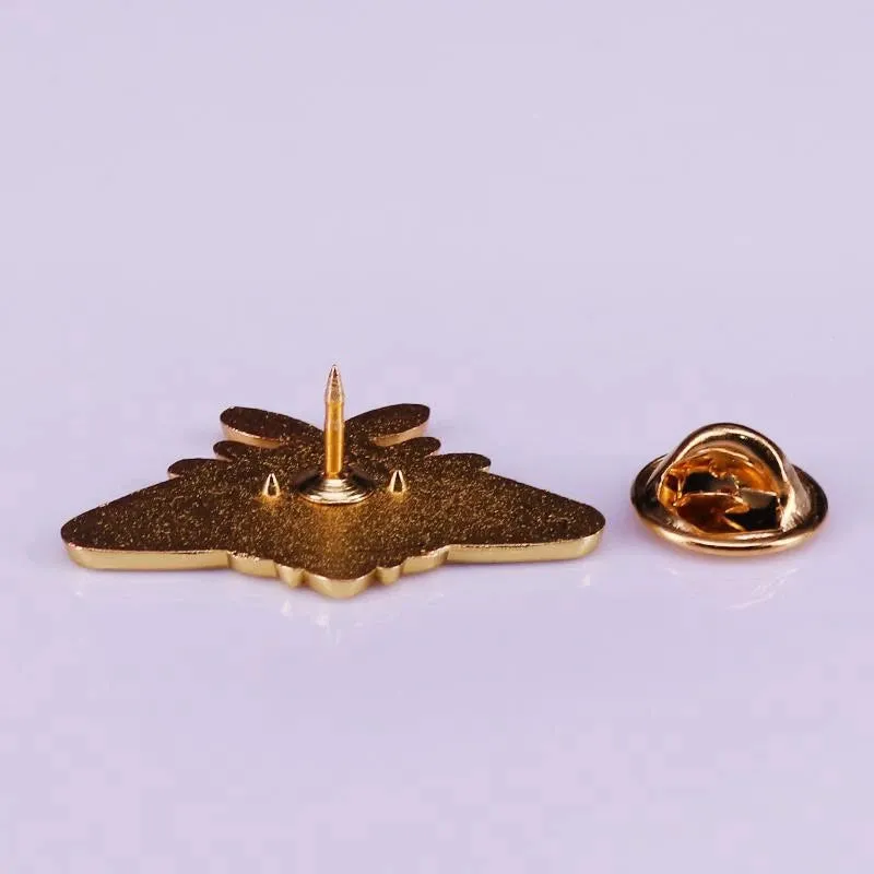 Celestial Moth Brooches Butterfly Enamel Pins