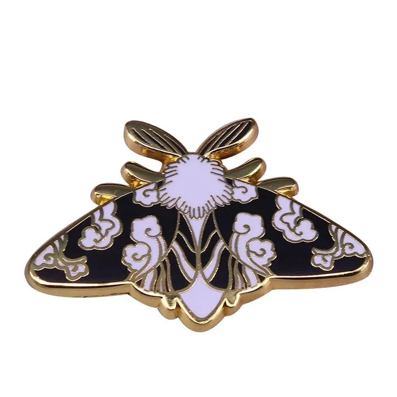 Celestial Moth Brooches Butterfly Enamel Pins