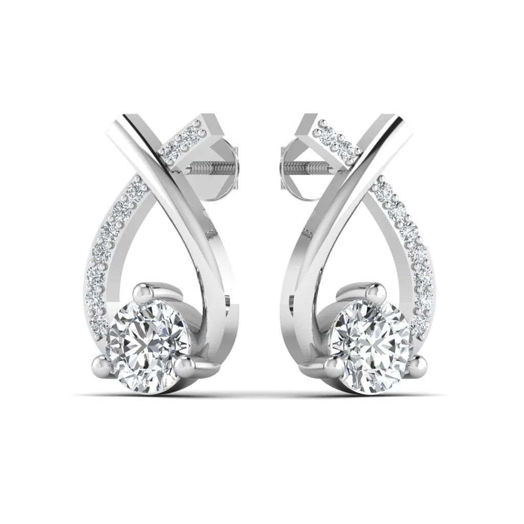 Chic Design Diamond Stud Earring