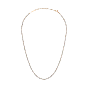 Classic Tennis Necklace Rose Gold