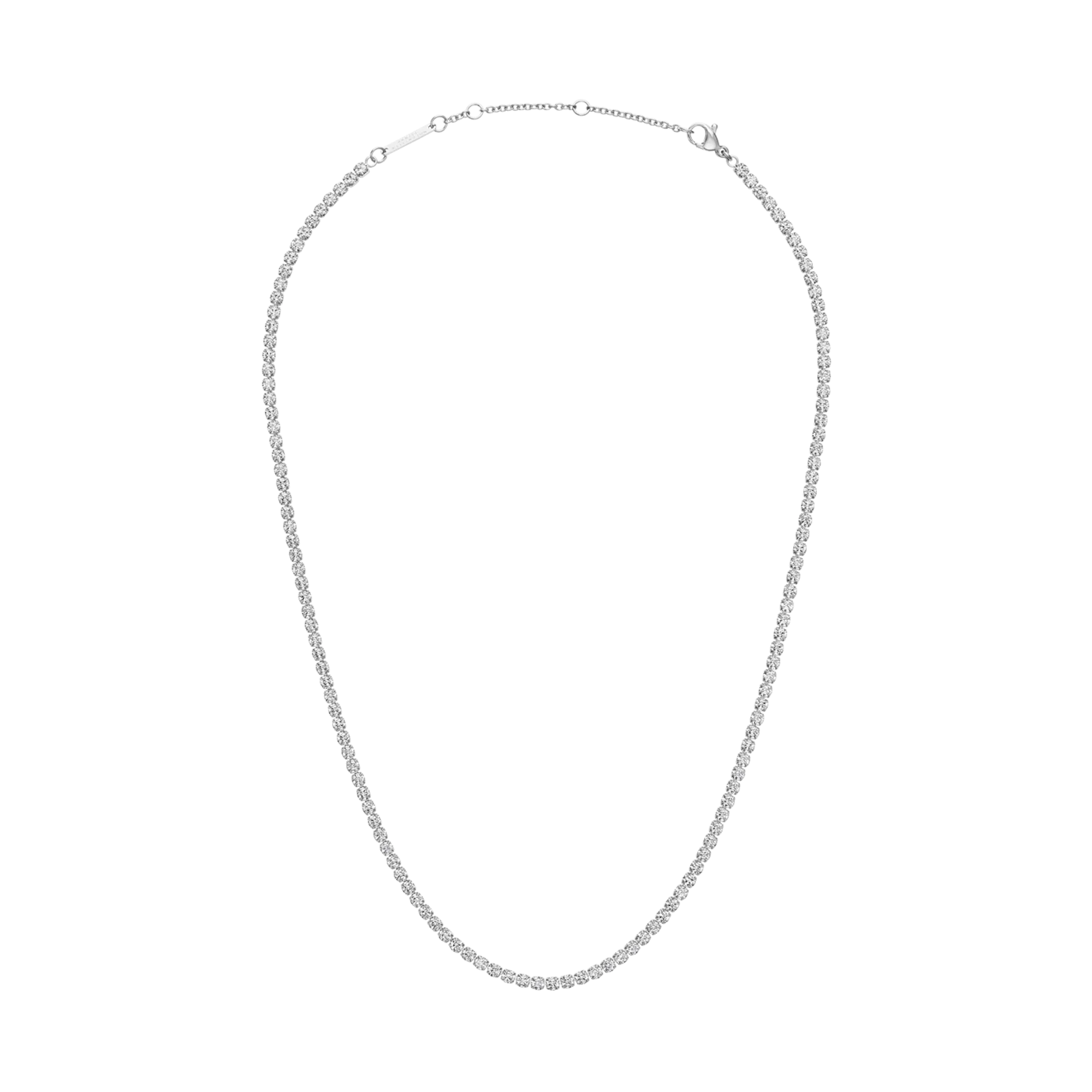 Classic Tennis Necklace Silver