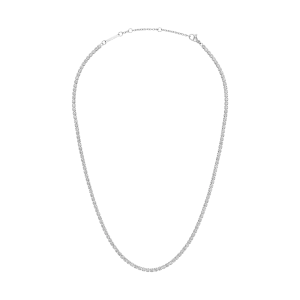 Classic Tennis Necklace Silver