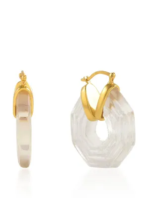 Clear Sphinx earrings