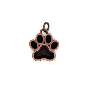 Copper Paw Deep Closed Bezel Charm