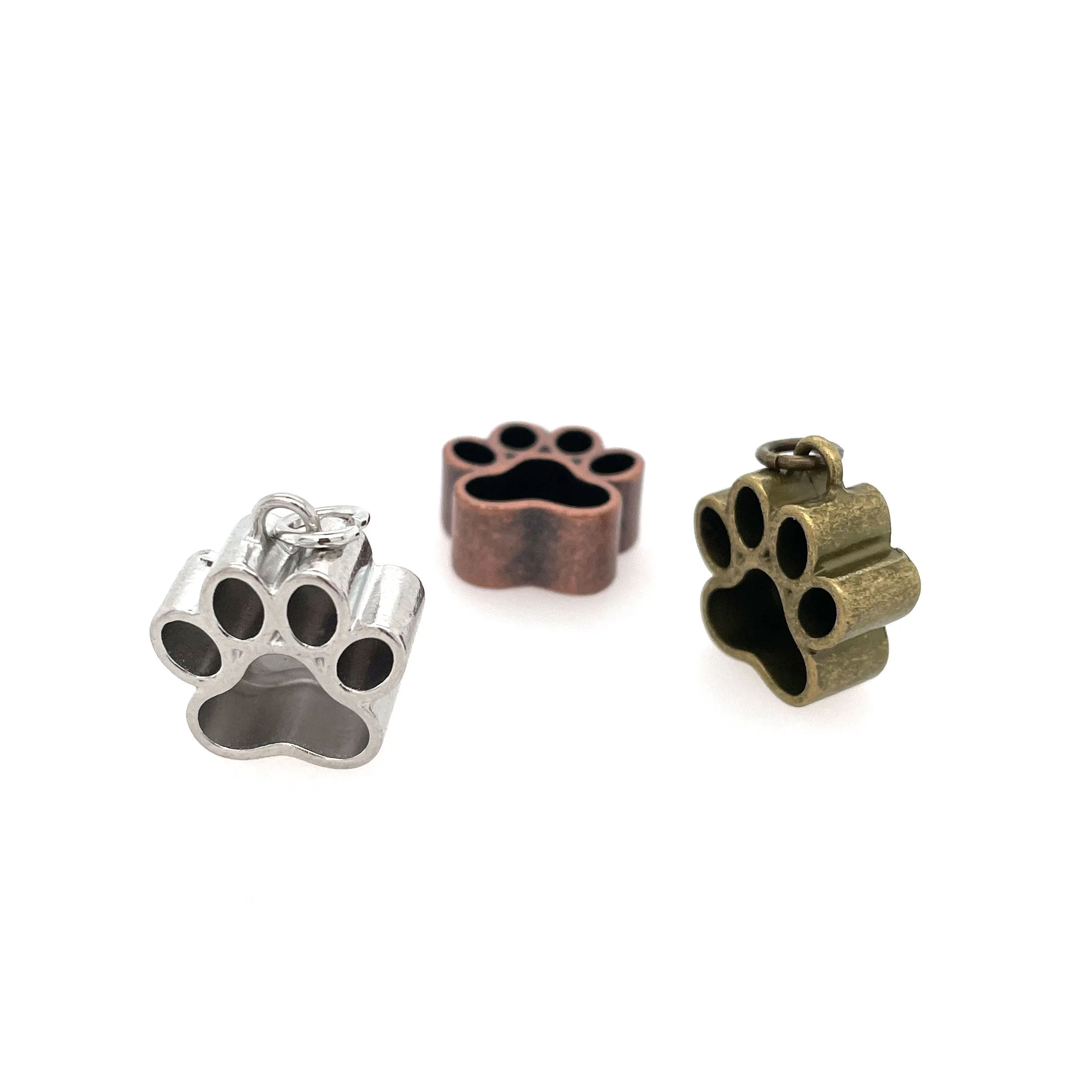 Copper Paw Deep Closed Bezel Charm