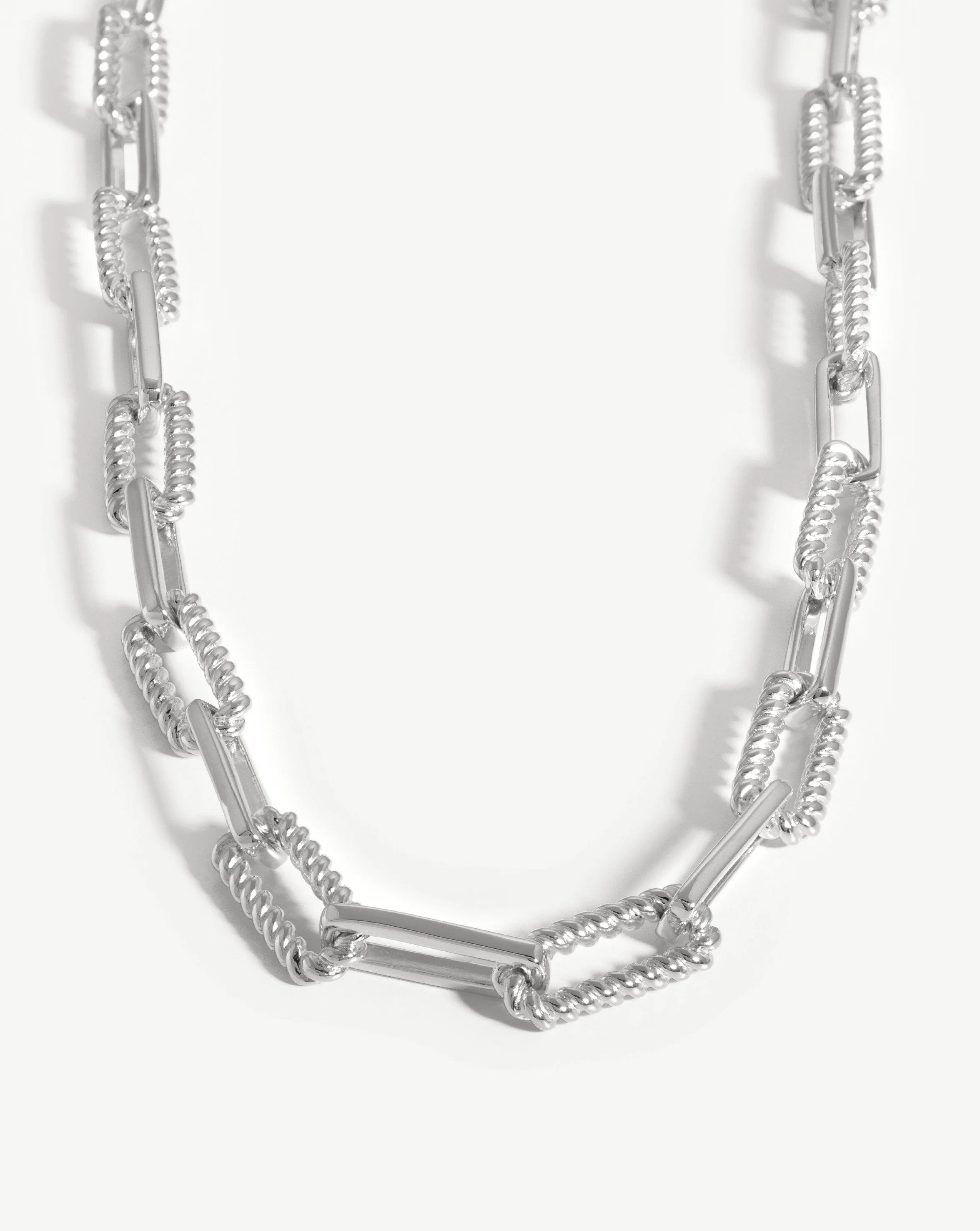 Coterie Chain Necklace | Silver Plated