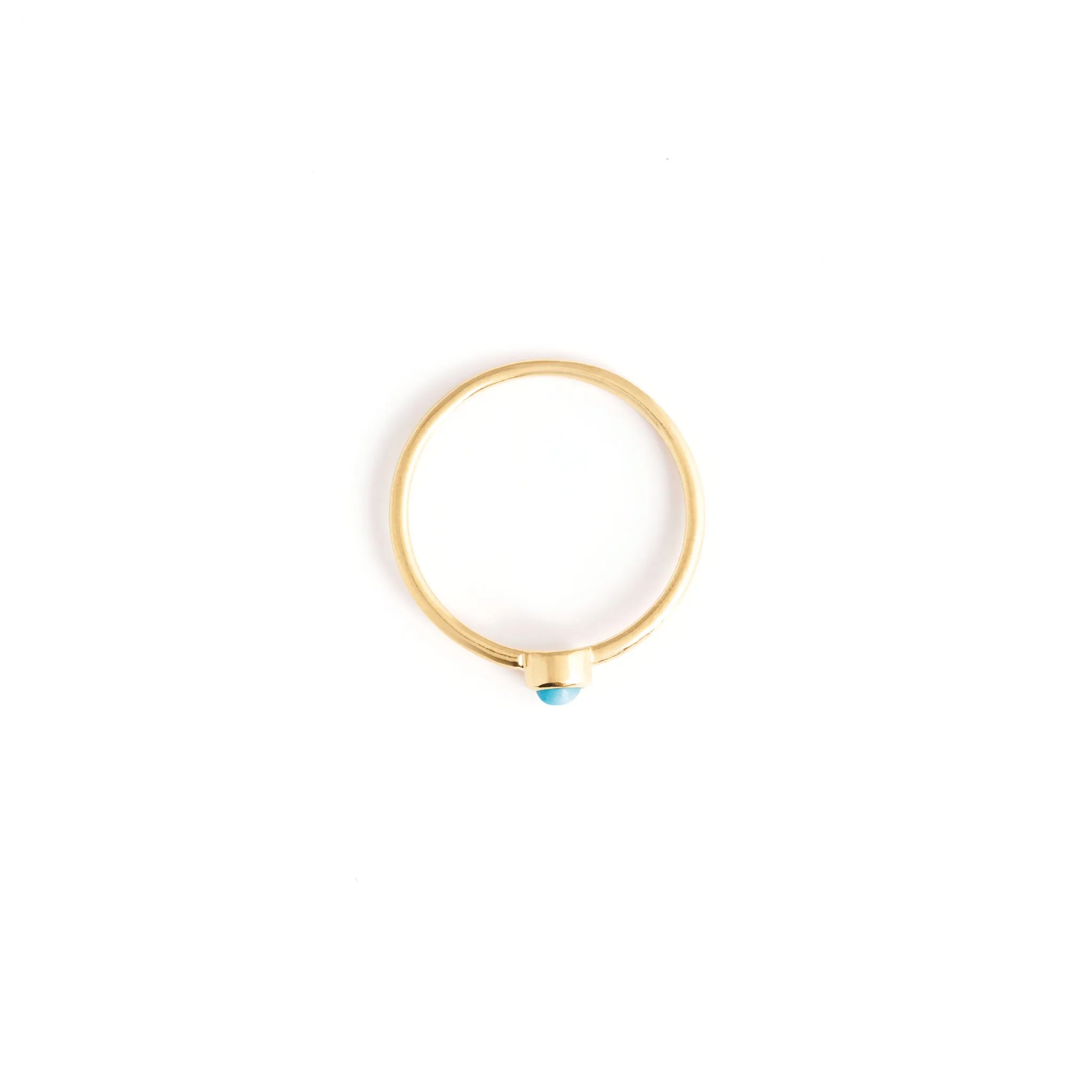 December Turquoise Mano Birthstone Ring