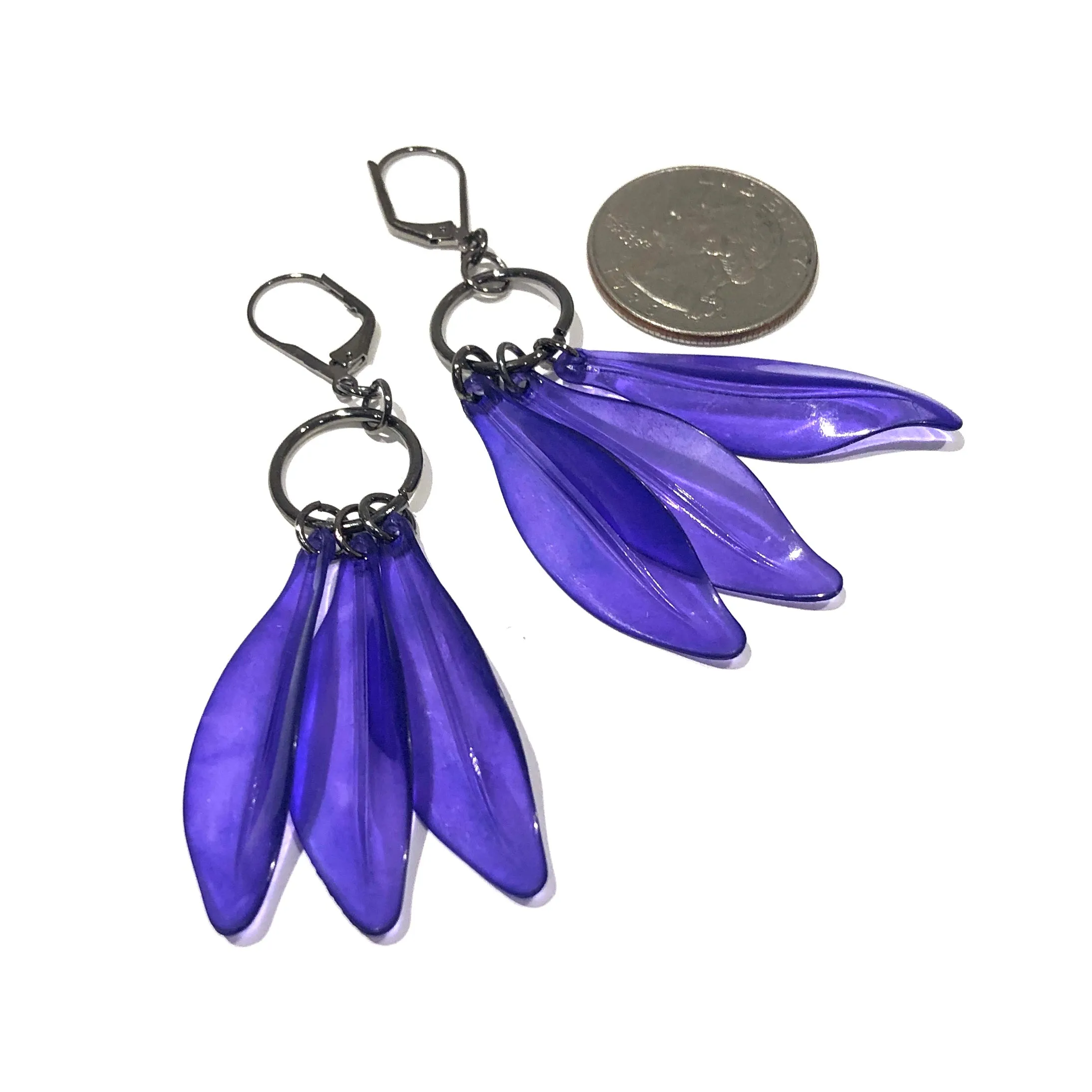 Deep Purple Dream Drop Earrings