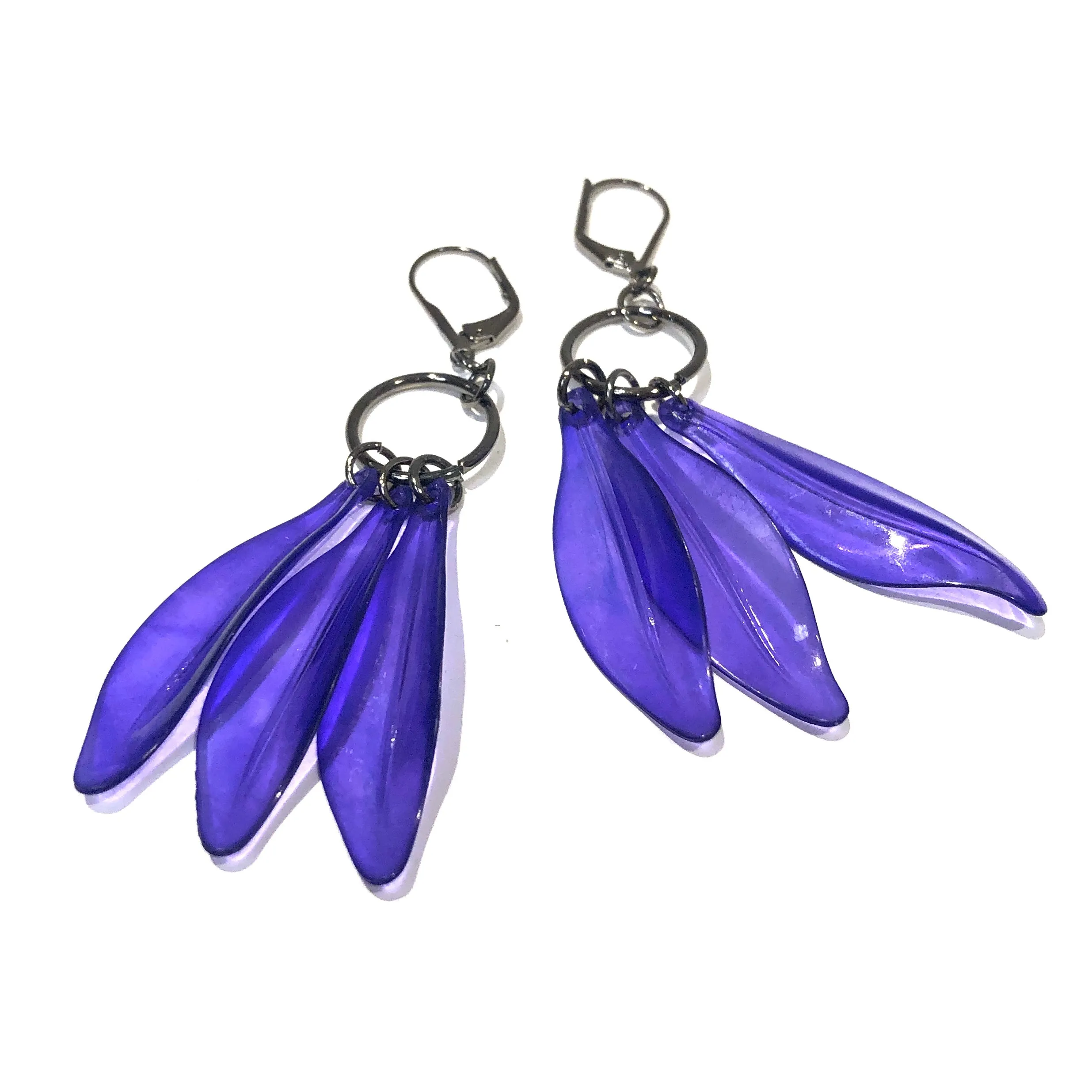 Deep Purple Dream Drop Earrings