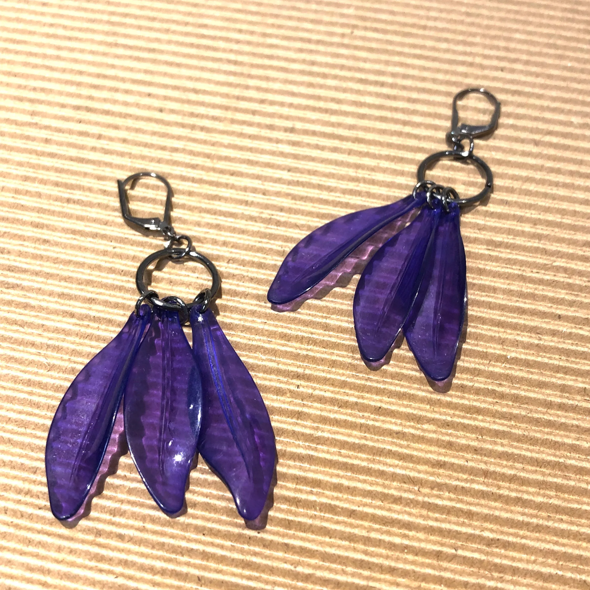 Deep Purple Dream Drop Earrings