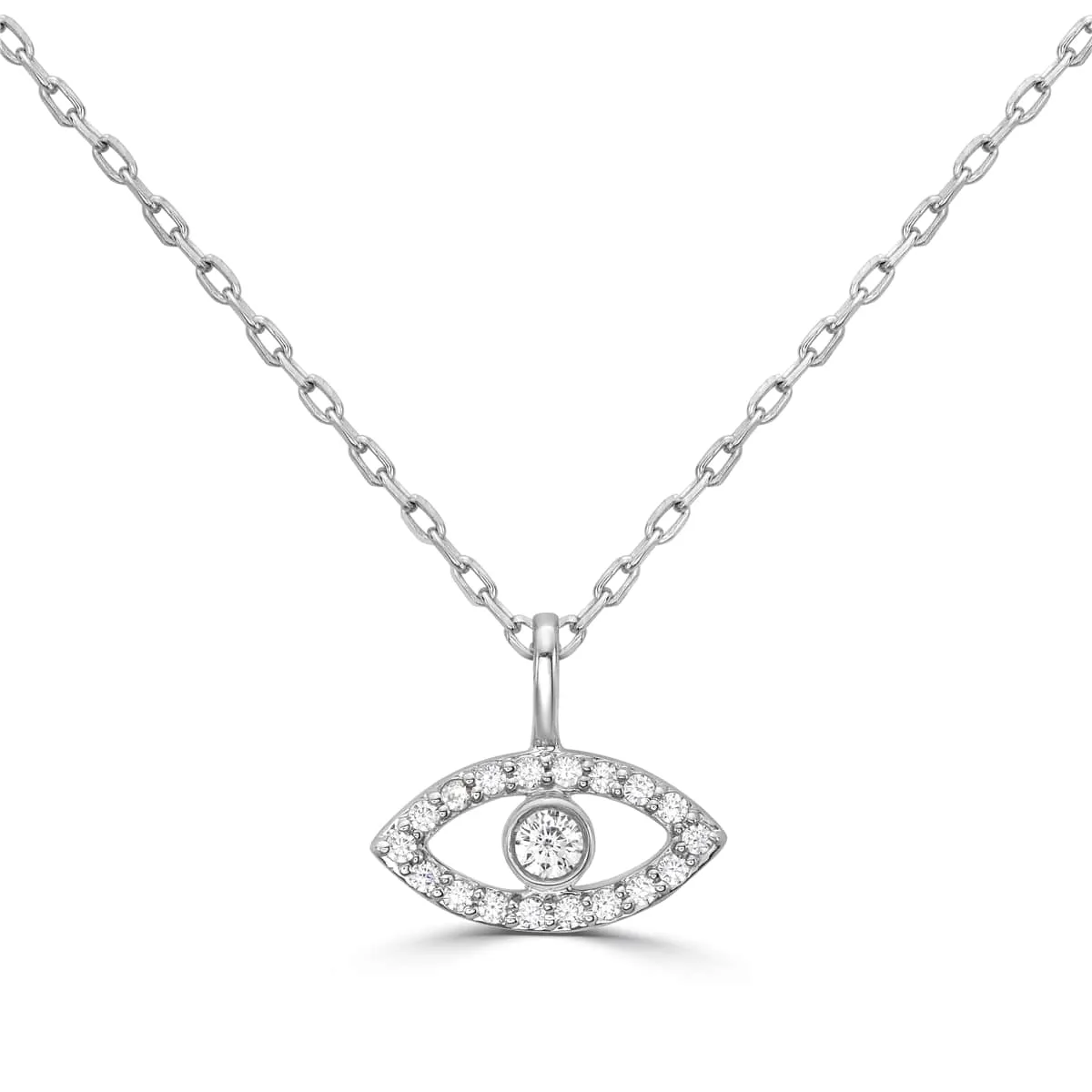 Diamond Evil Eye Pendant