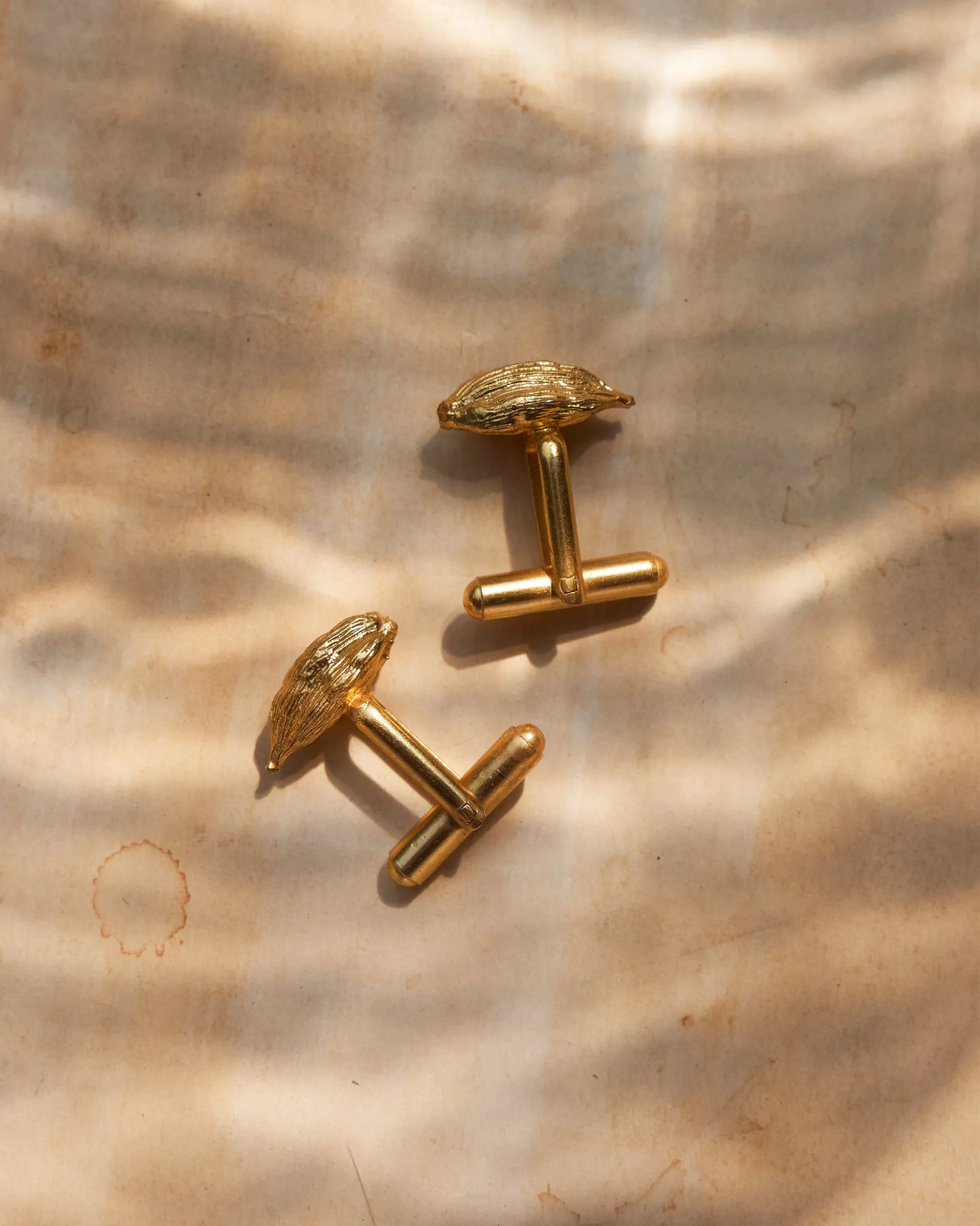 Elaichi Cufflinks - Gold