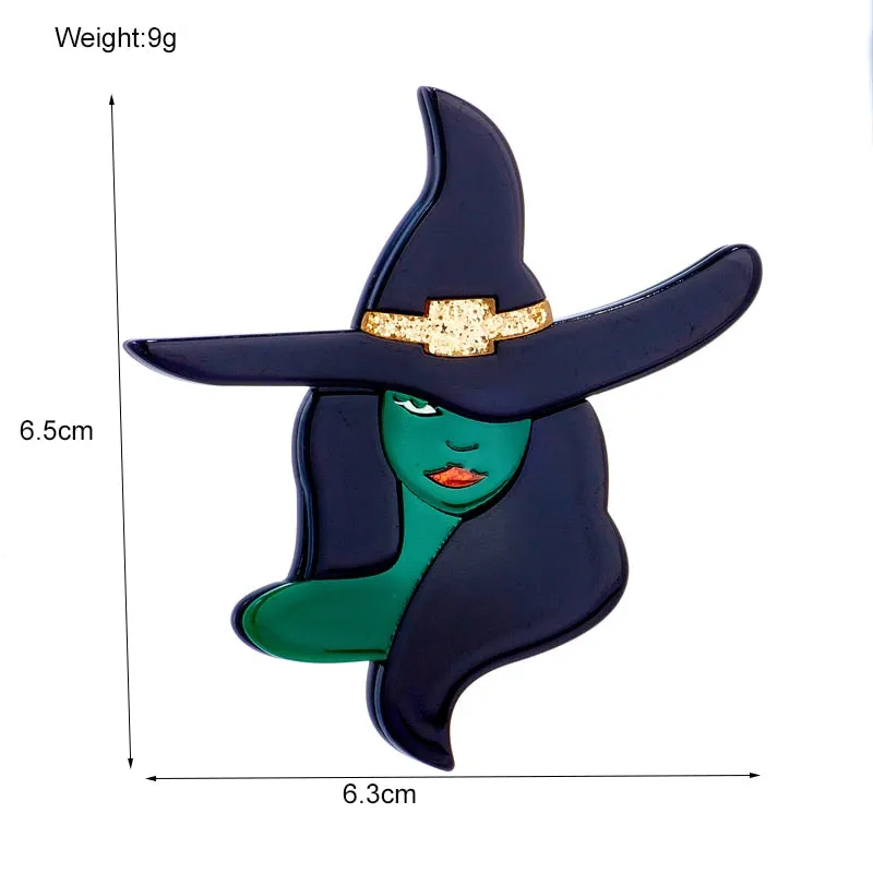 Elphaba Acrylic Brooch