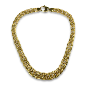 Estate 14k Yellow Gold Double Cable Link Chain 16.5"