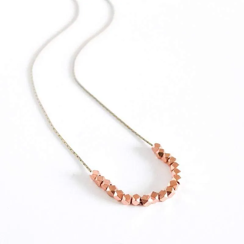 Faceted Bead Necklace