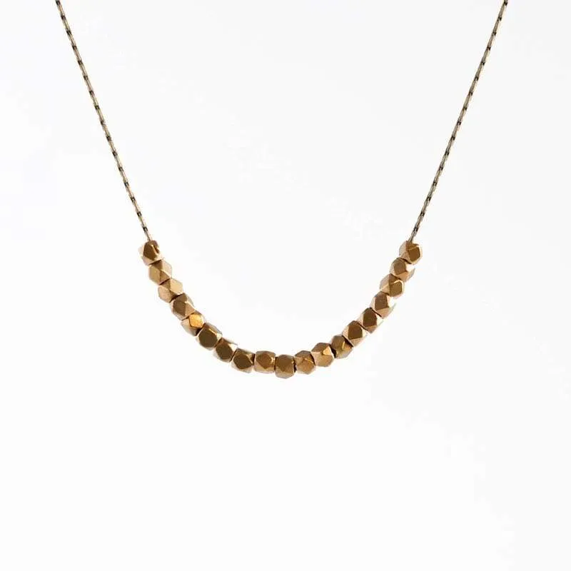 Faceted Bead Necklace