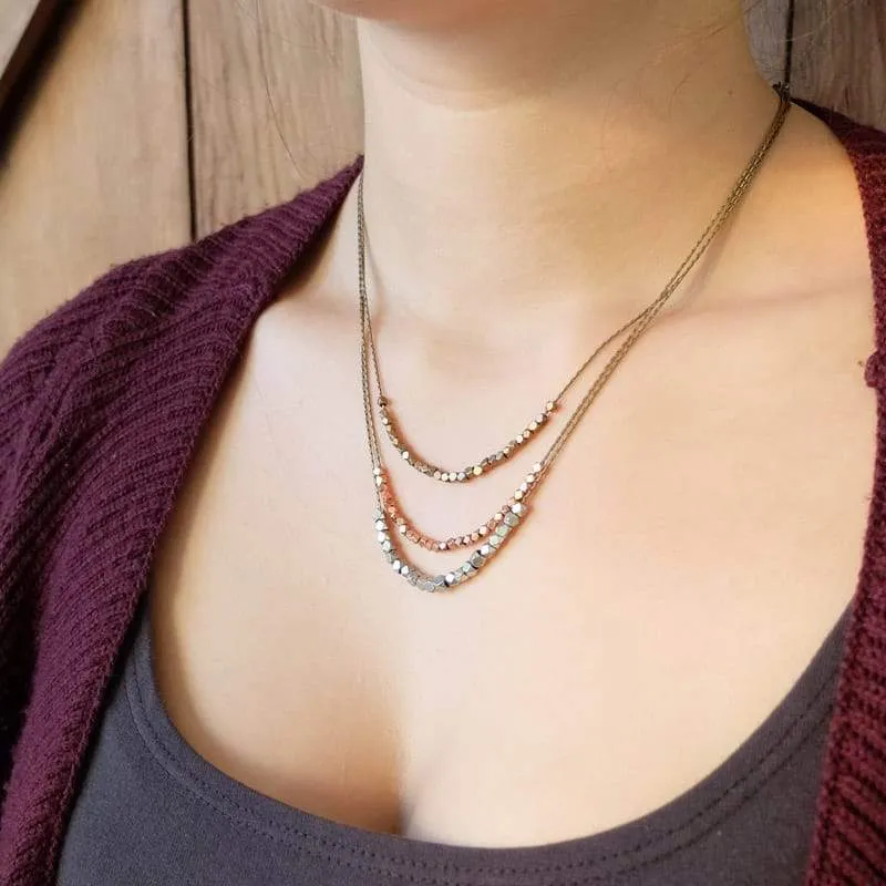 Faceted Bead Necklace