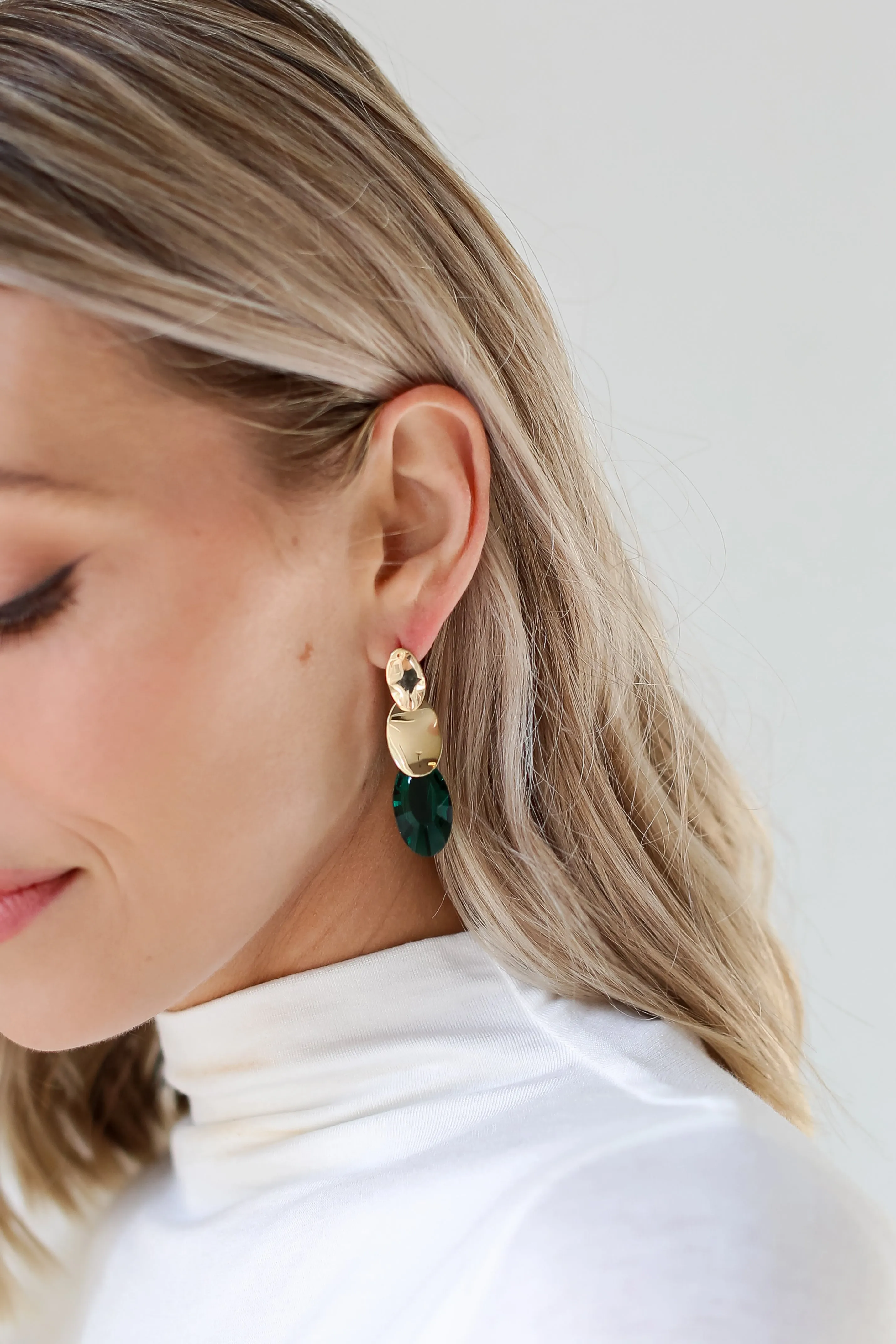 FINAL SALE - Cora Gemstone Drop Earrings