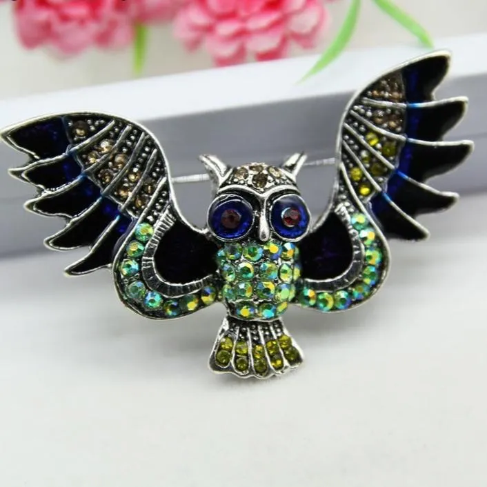 Flying Owl Brooch