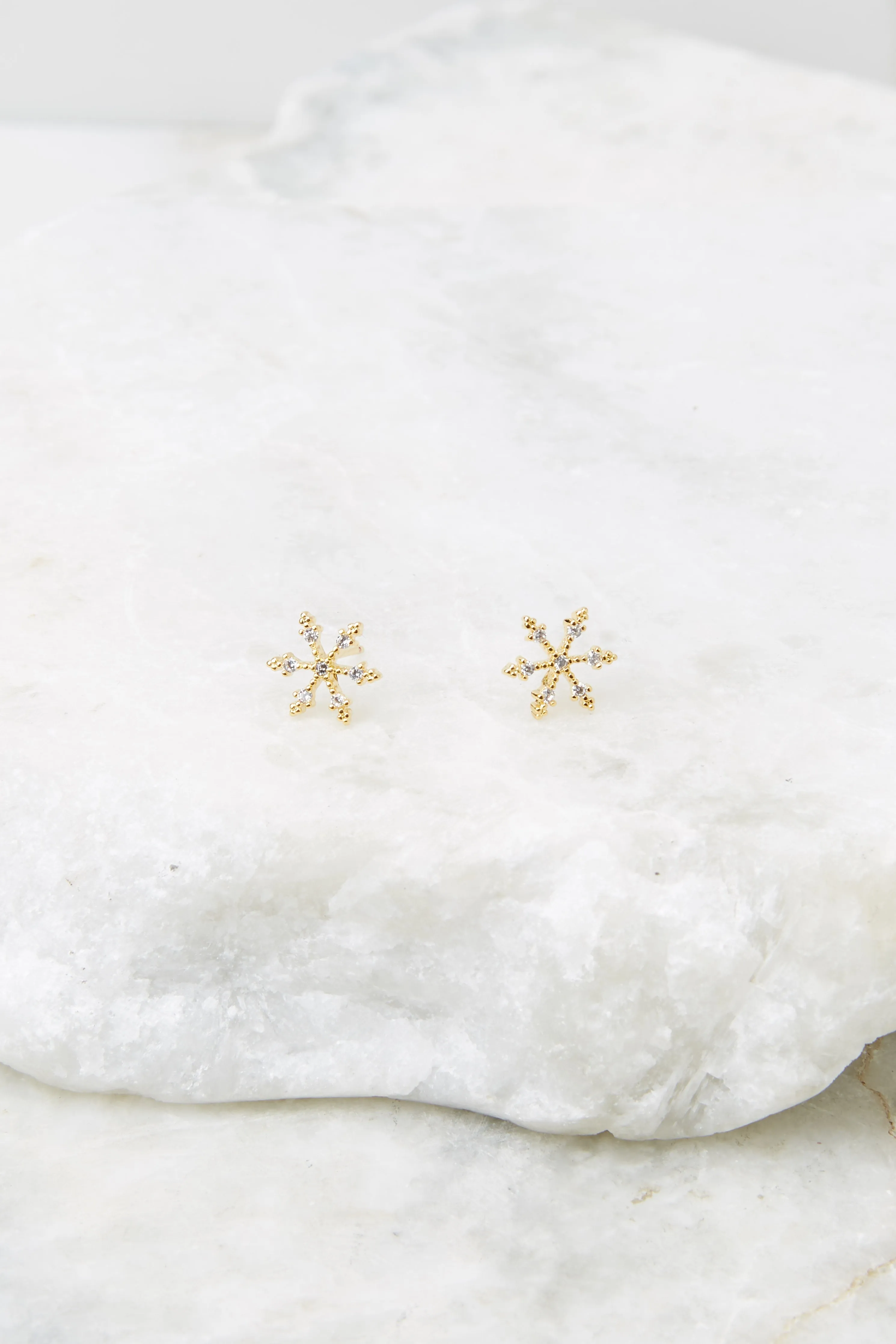 Frosty Morning Gold Earrings