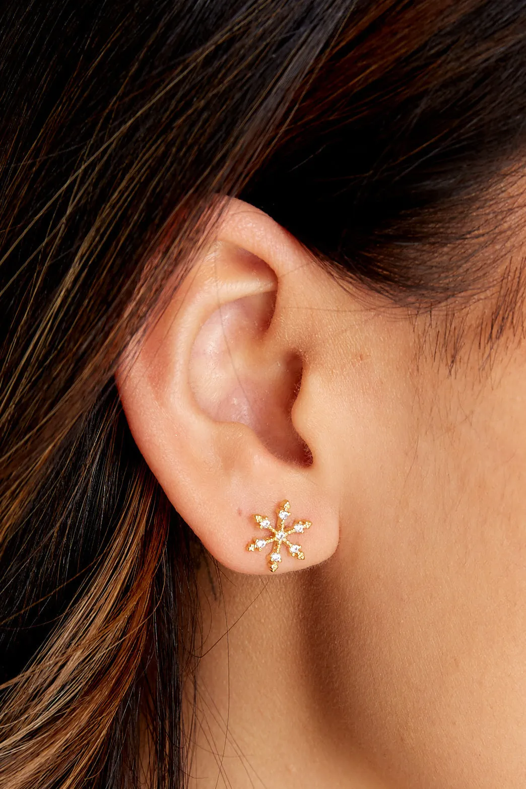 Frosty Morning Gold Earrings